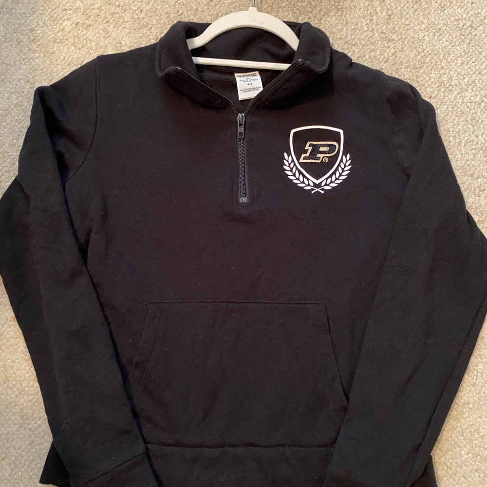 VS PINK Purdue half zip sweatshirt